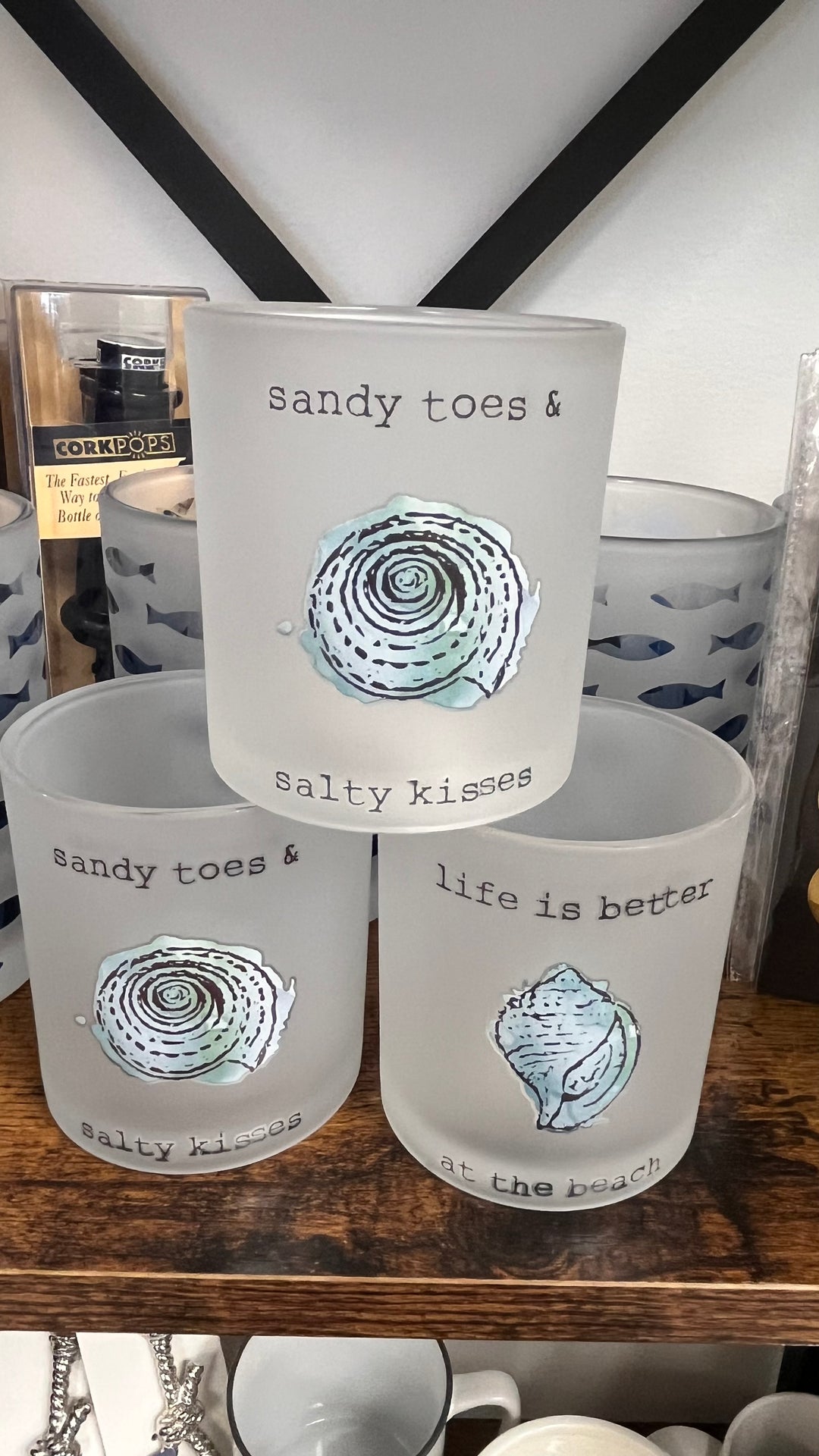 Beachy Votive Holders
