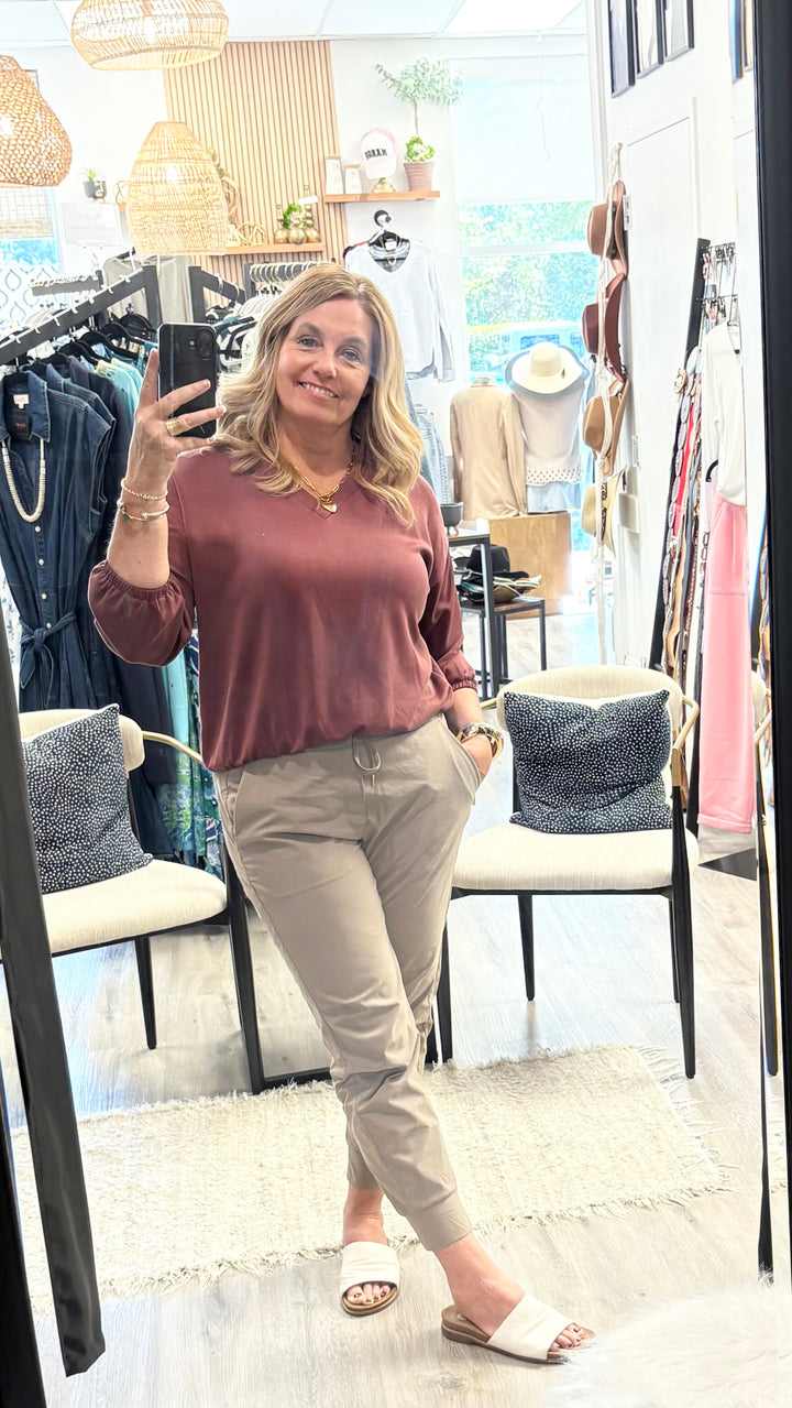 Rust Jersey Skirt
