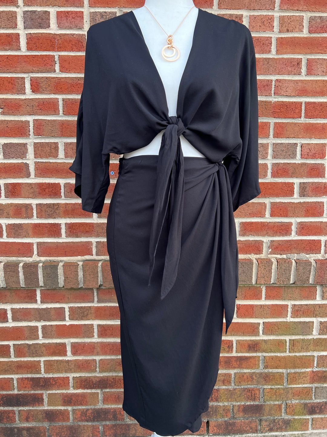 Black Tie Skirt - A Styled Collective Women's Boutique