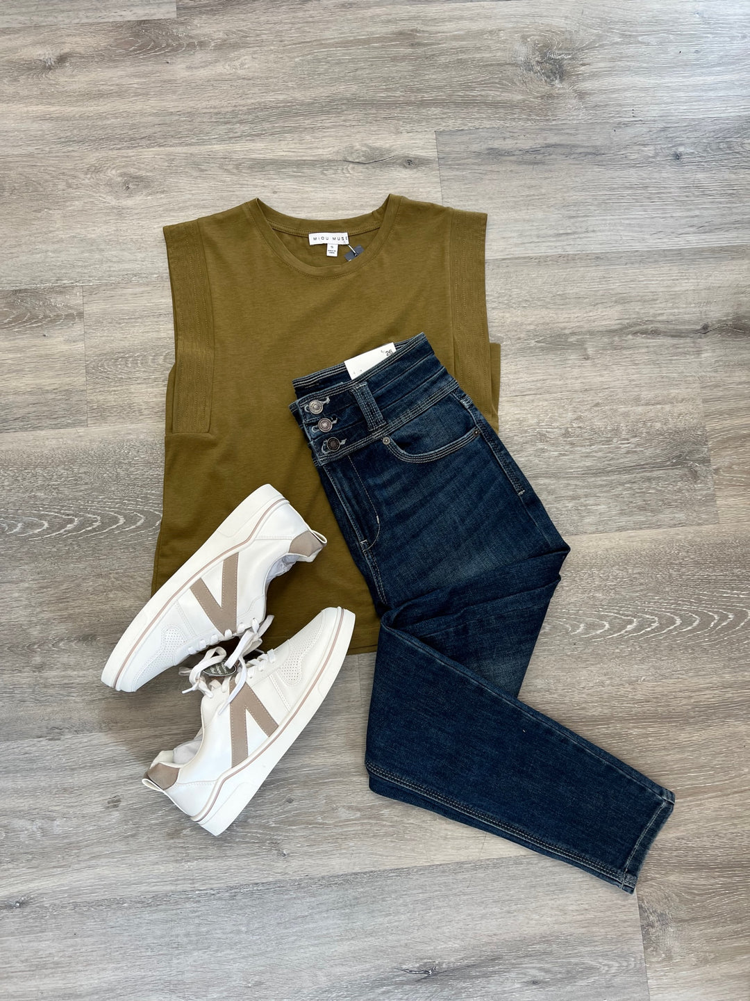 Neutral Sleeveless Top