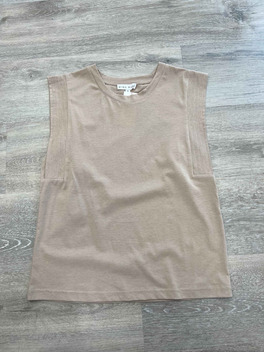Neutral Sleeveless Top
