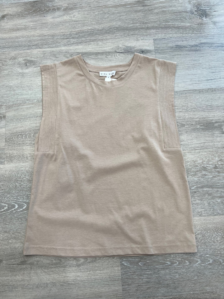 Neutral Sleeveless Top