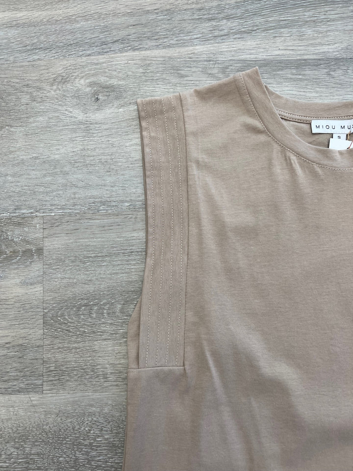 Neutral Sleeveless Top