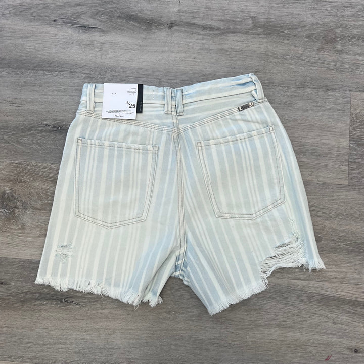 Striped Denim Short-CLEARANCE