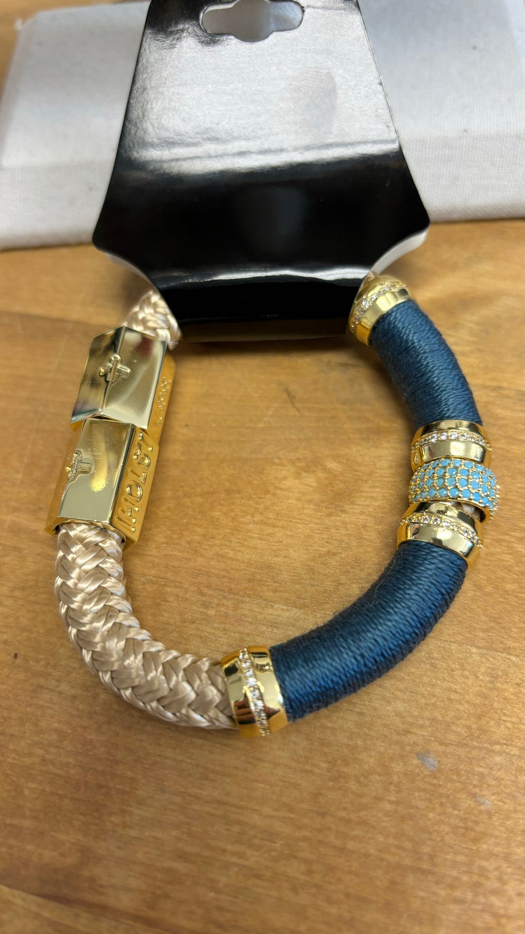 Blue & Gold Bracelet - A Styled Collective Women's Boutique