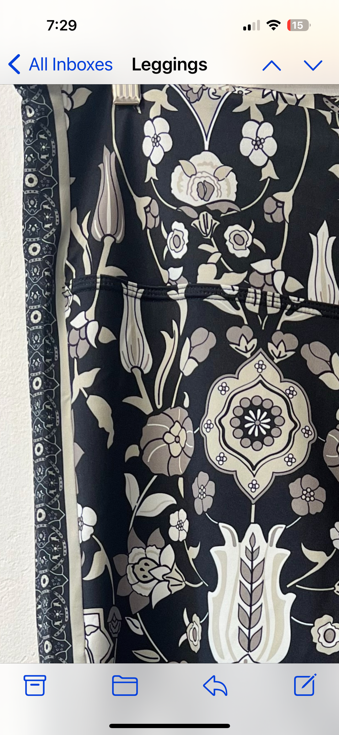 Designer Black & Tan Leggings