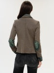Mixed Media Jacket, Denim Insert 