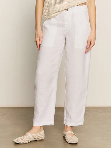 Sanctuary White Linen Pant In stock at A Styled Collective 
