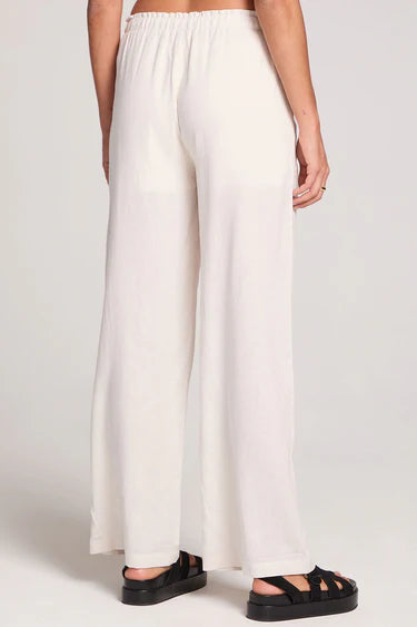 Blue Woven Drawstring Pant