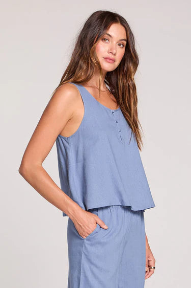 Woven A Line Tank