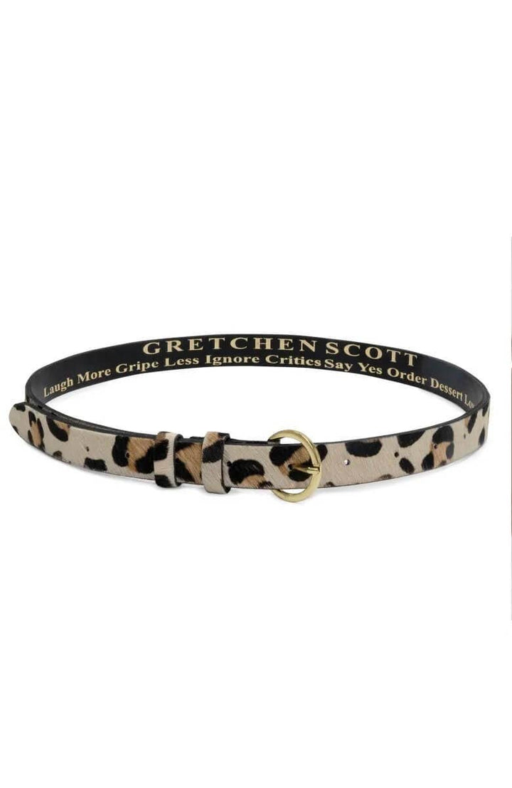 Leopard Print Belt