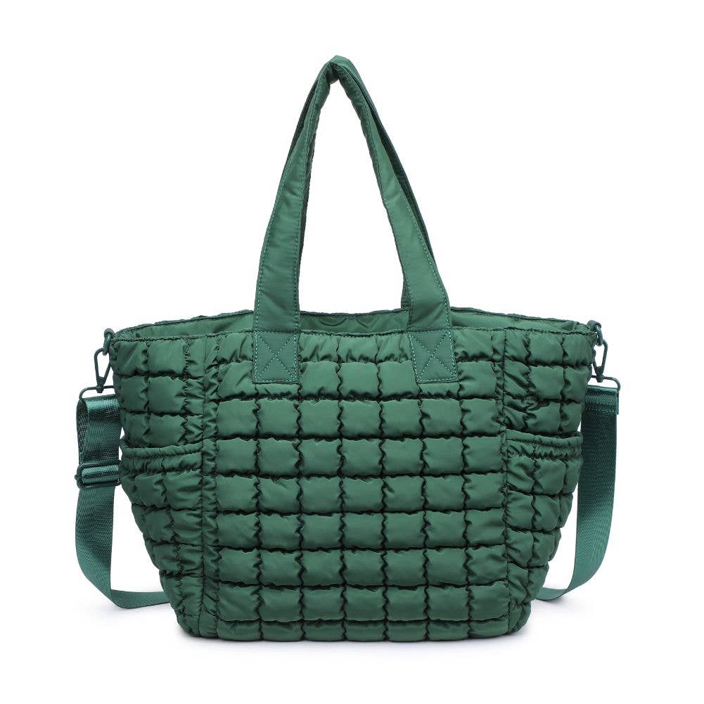 Quilted Puffer Nylon Tote