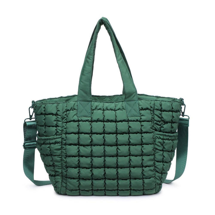 Quilted Puffer Nylon Tote