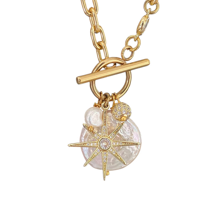 Fresh Water Pearl Gold Necklace