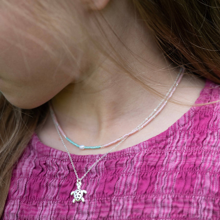 Silver Sea Turtle Necklace