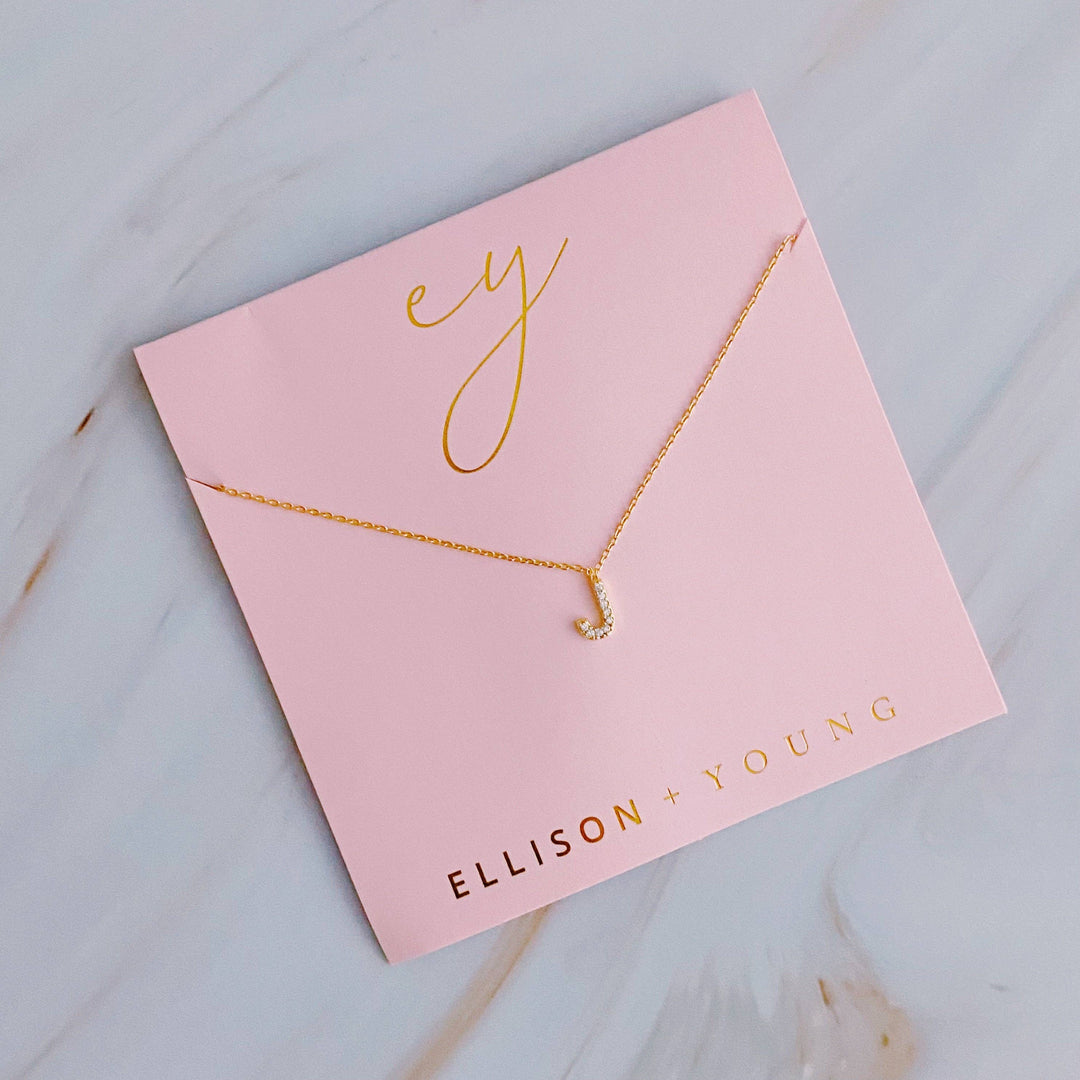 Tiny Initial Necklace