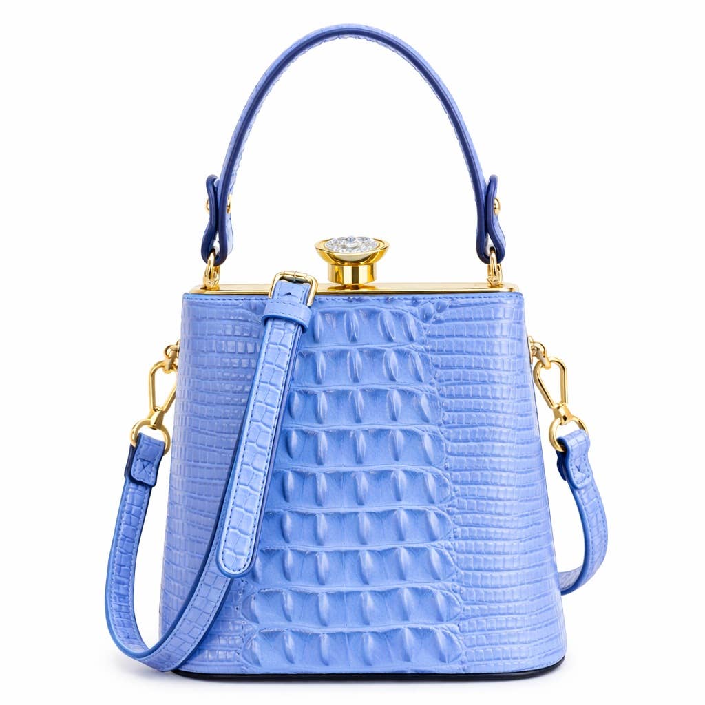 Black Crocodile Evening Bag