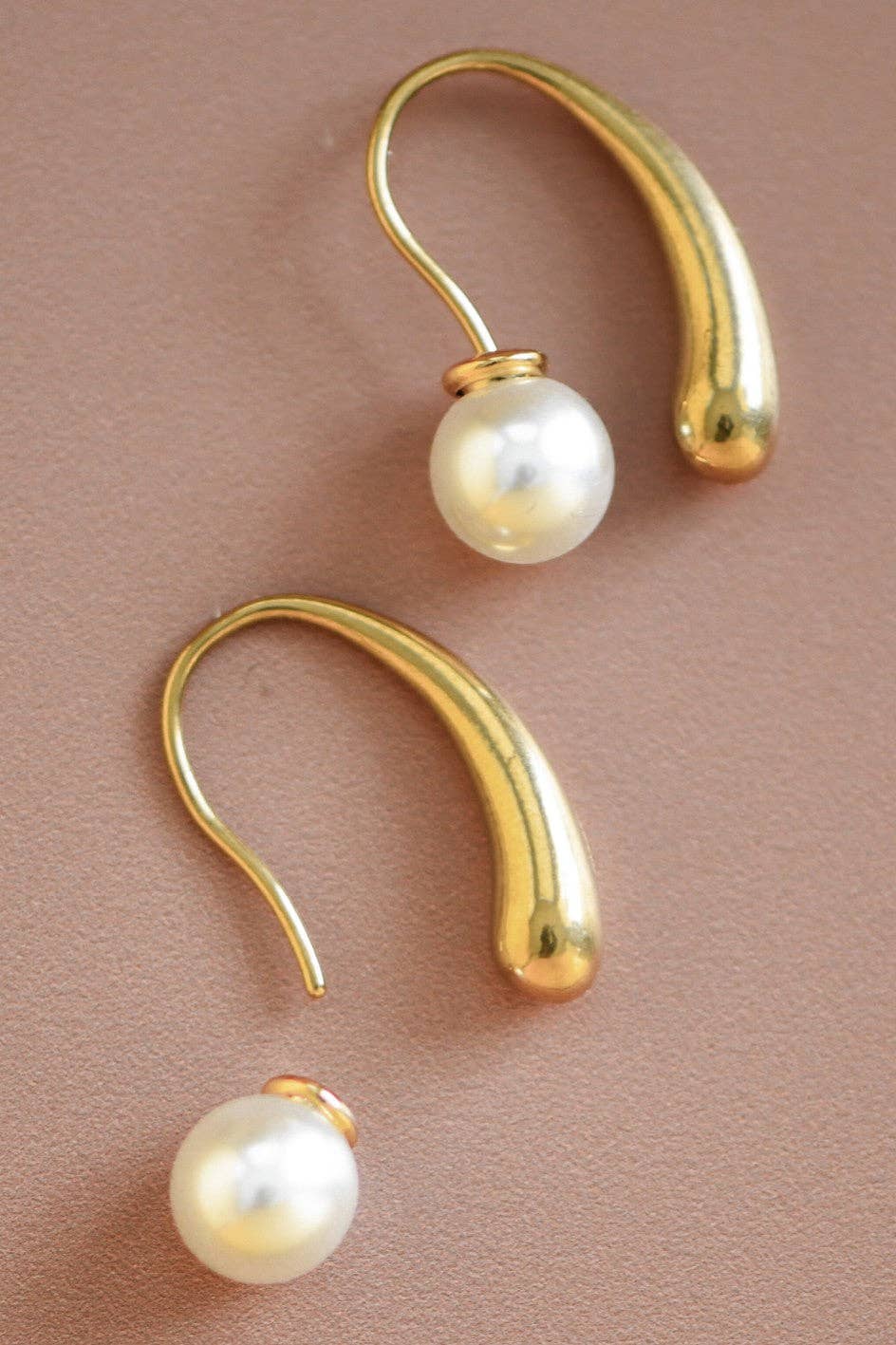 18K Gold Plated Waterproof Stainless Steel Hoop Earrings