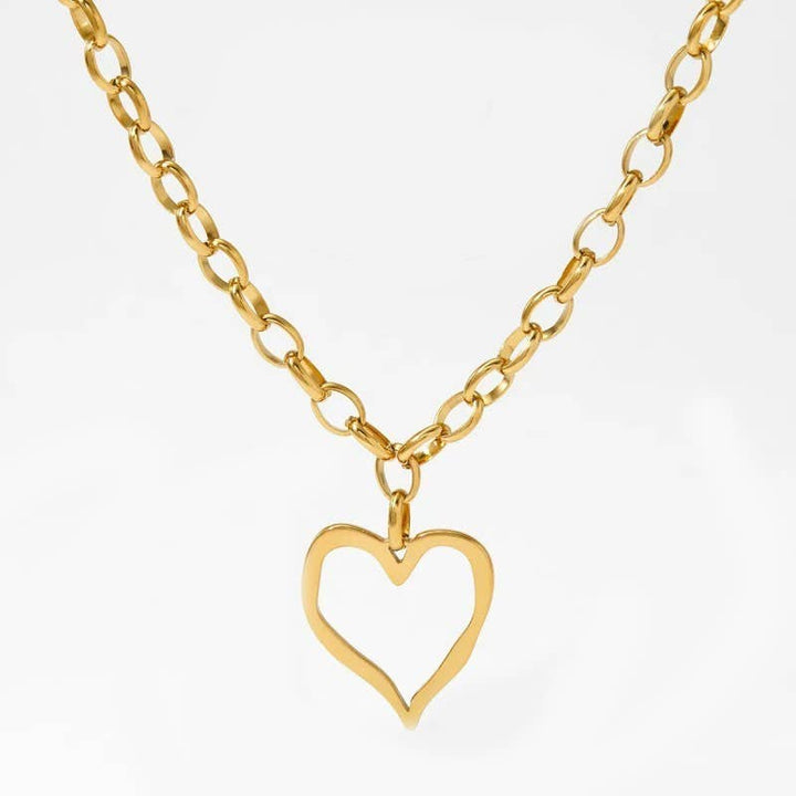 Open Heart Necklace