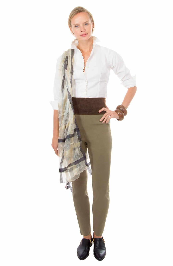 Adjustable Suede Tie Belt