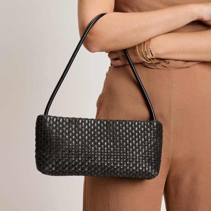 Natural Woven Shoulder Bag