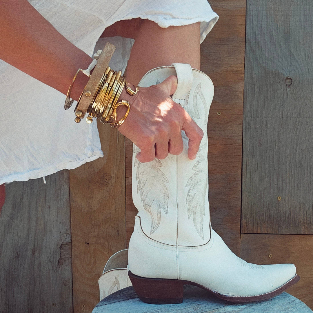 Brass twisted wire wrapped  coil bangle bracelet