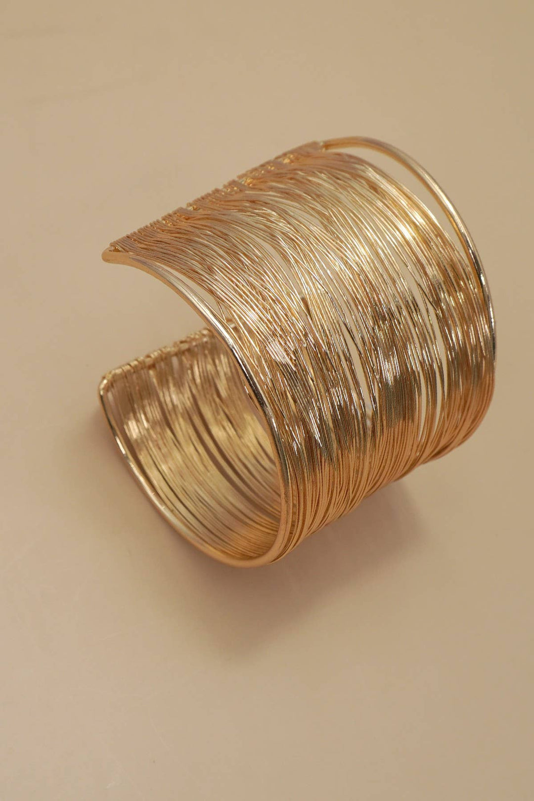 Multi Strand Gold Cuff Bracelet