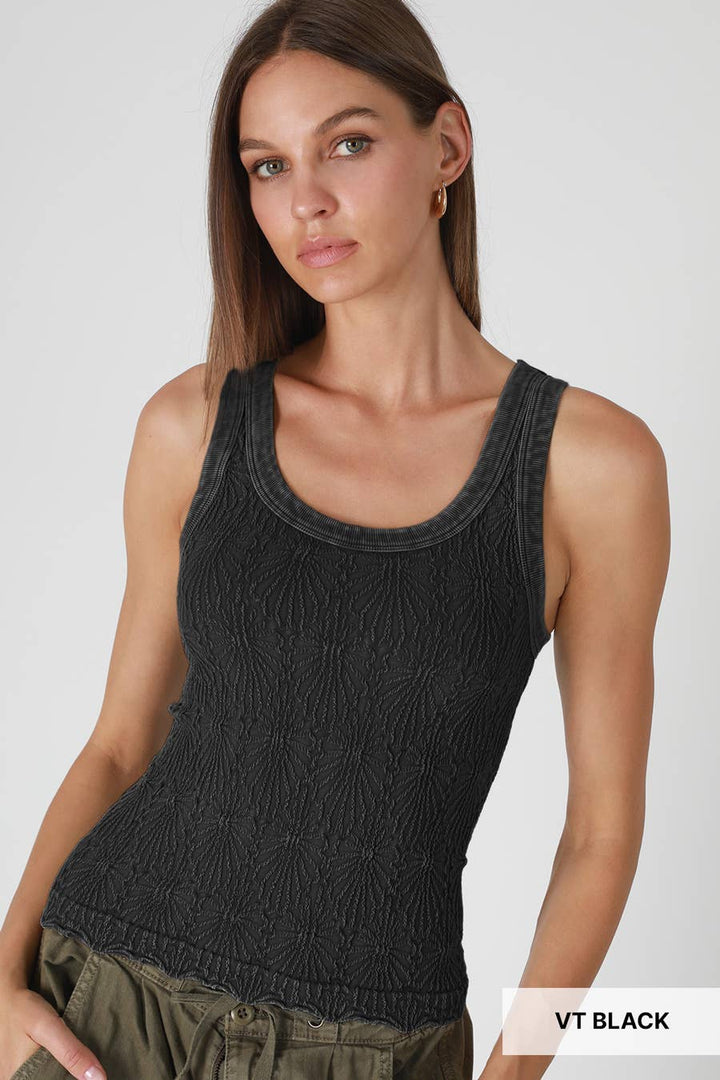 Textured Tank Top