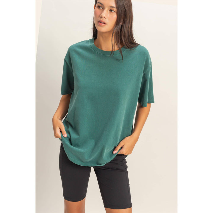 Cotton yellow crew Neck T-Shirt