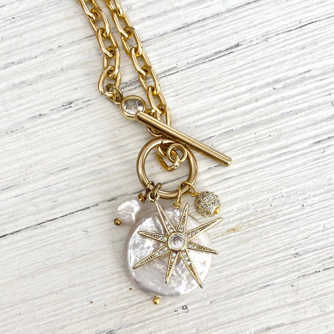 Fresh Water Pearl Gold Necklace