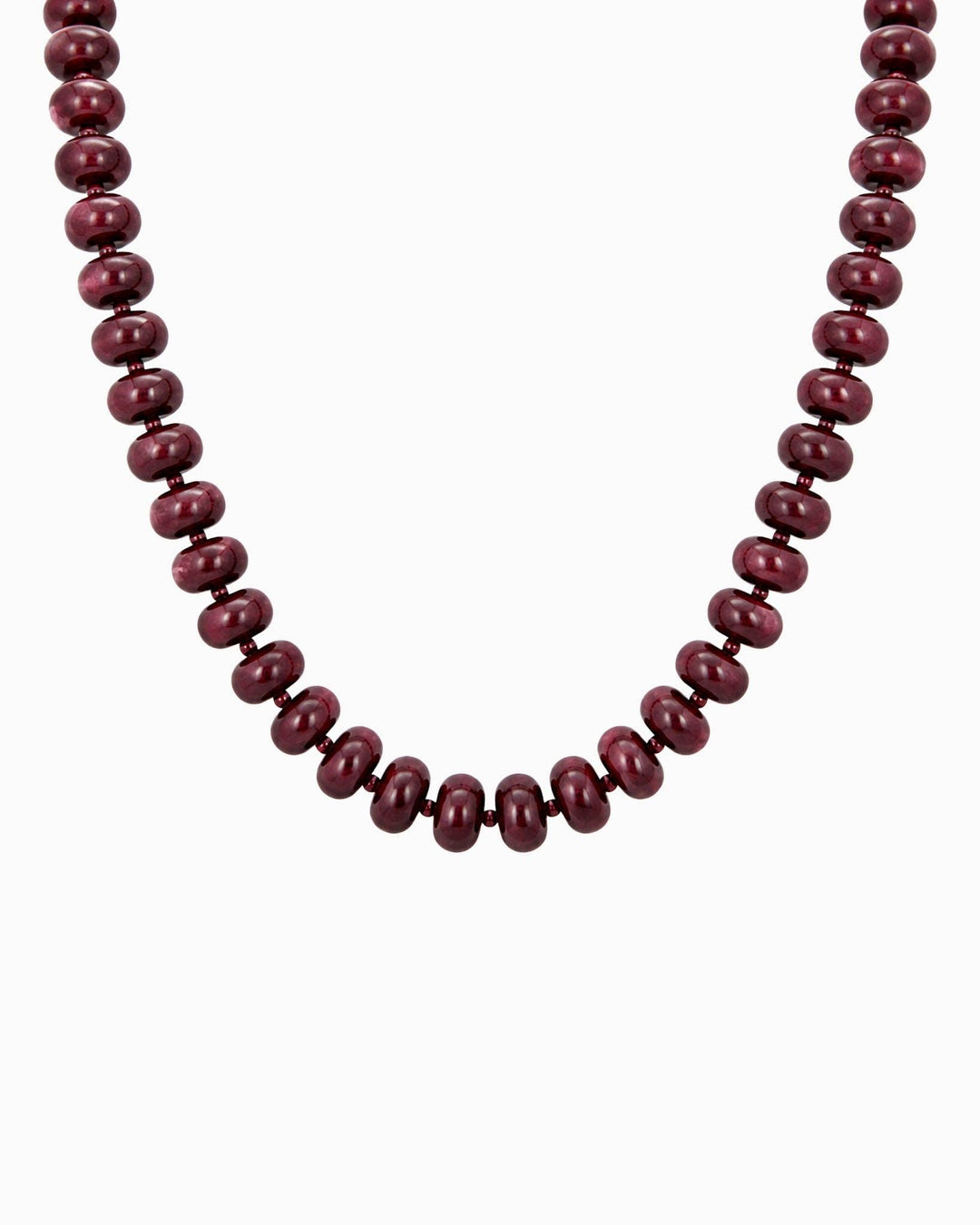 Autumn Marble Seed Necklace-Grey