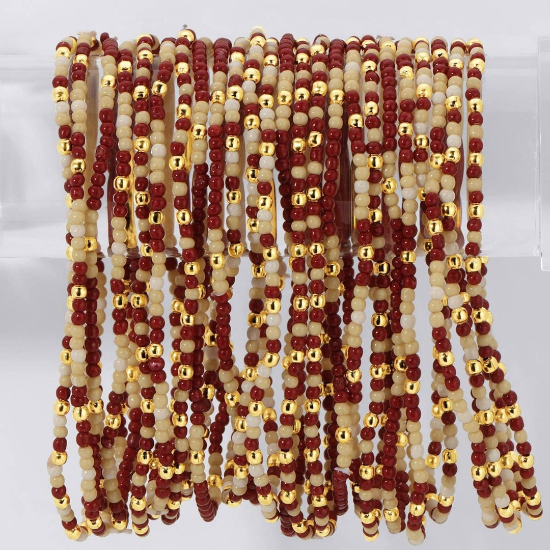 Stretch Seed Bead GAME DAY Bracelets