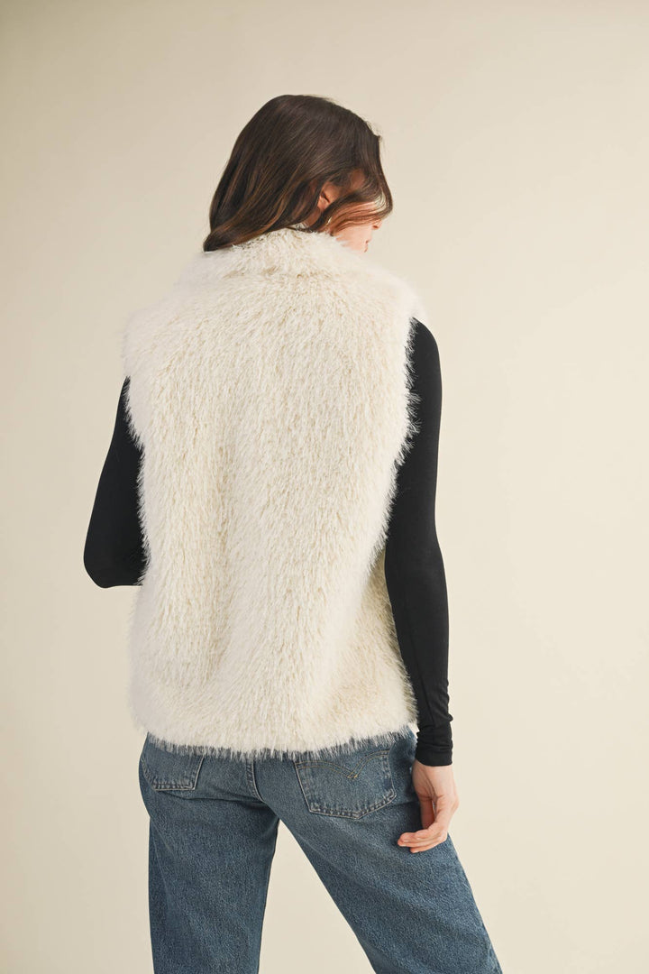 Taupe Faux Fur Vest
