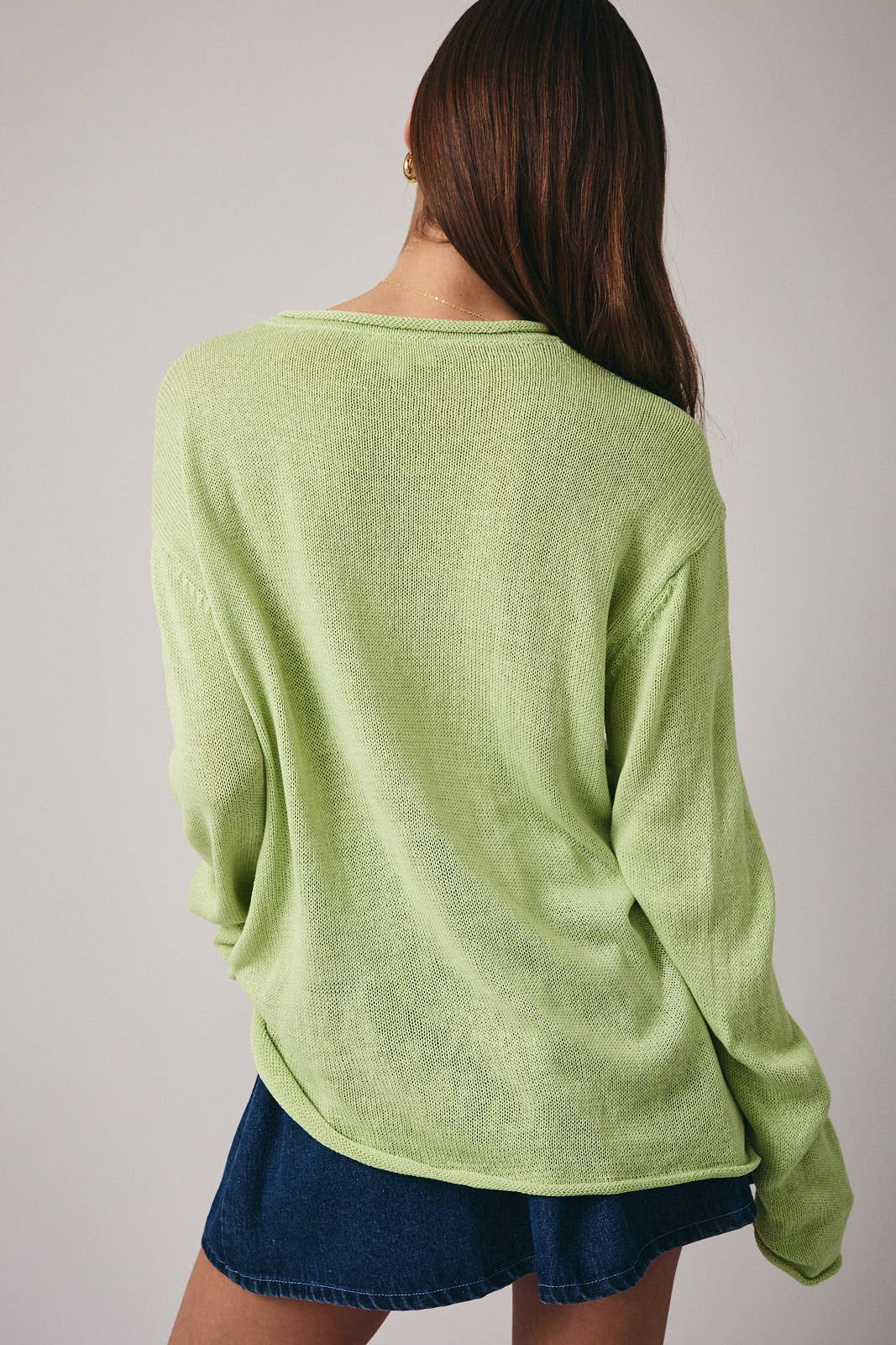 Lime Green BEACH Sweater