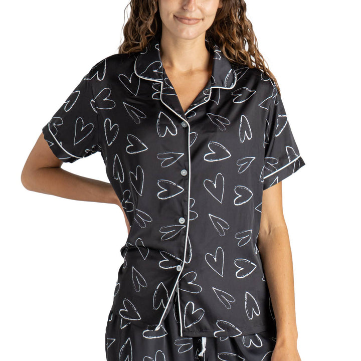 Hello Mello® Beauty Sleep Satin Pajama Top
