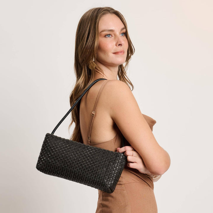Natural Woven Shoulder Bag