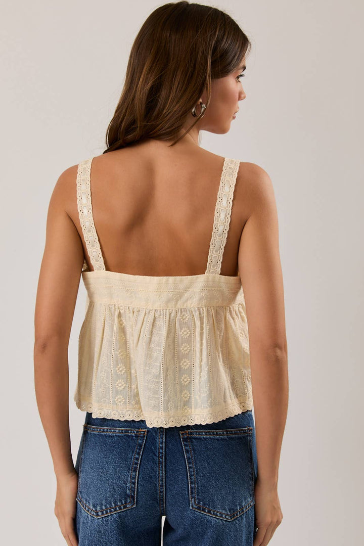 Eyelet Summer Tank