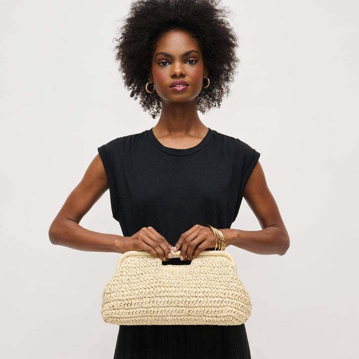 Straw Clutch Bag Natural