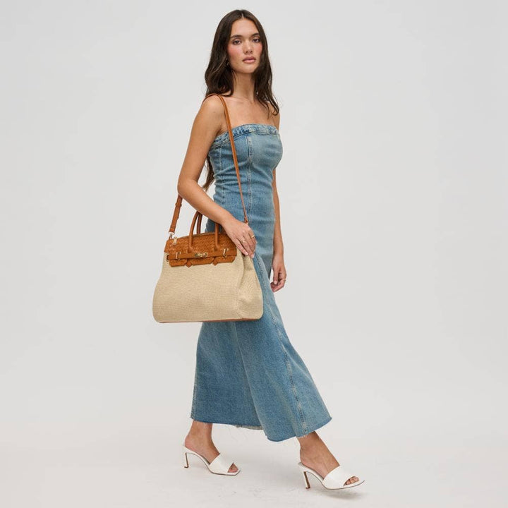 Natural Satchel Large Handbag