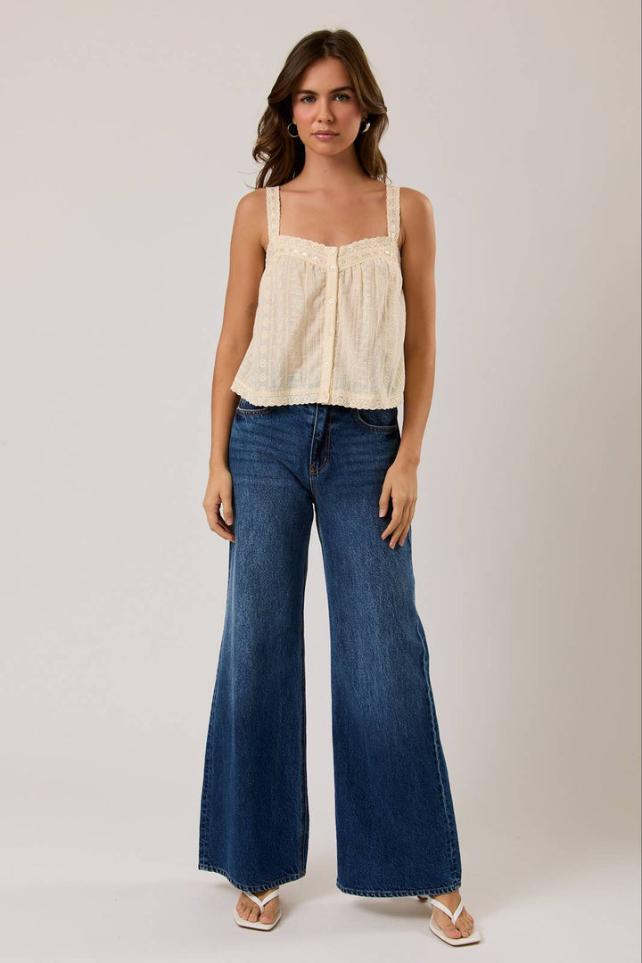 Eyelet Summer Tank