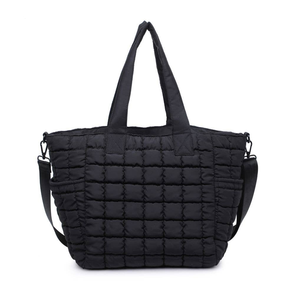 Quilted Puffer Nylon Tote