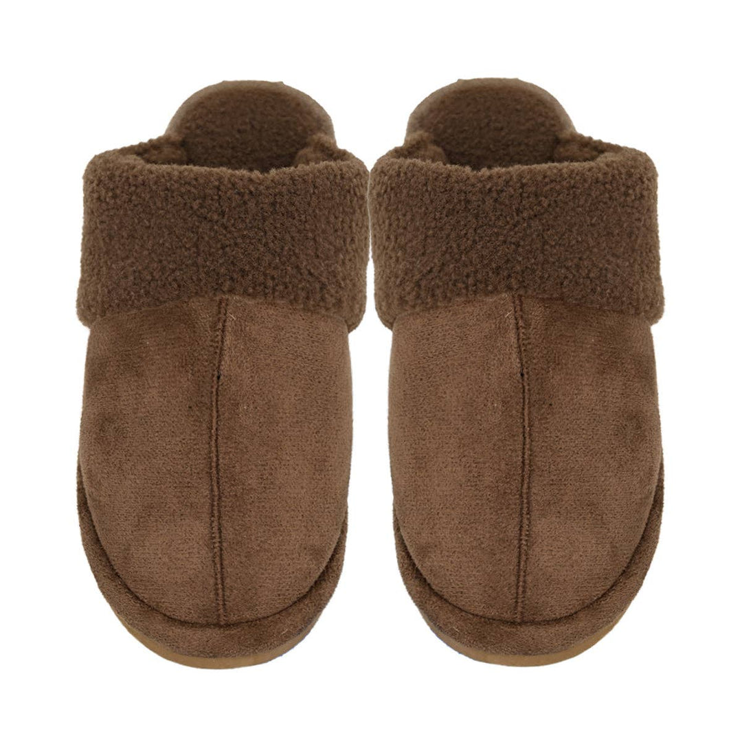 Fur Suede Sherpa Slippers