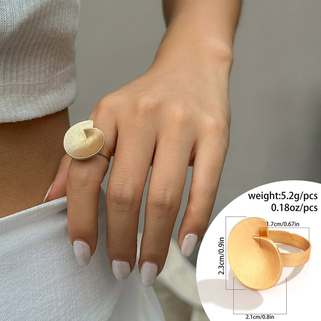 Gold Disc Ring