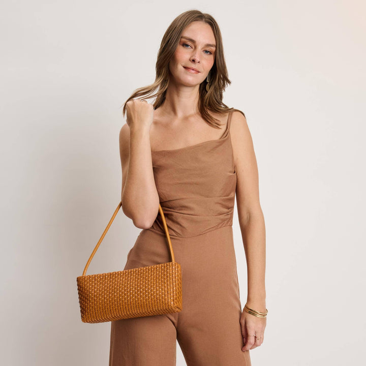 Natural Woven Shoulder Bag
