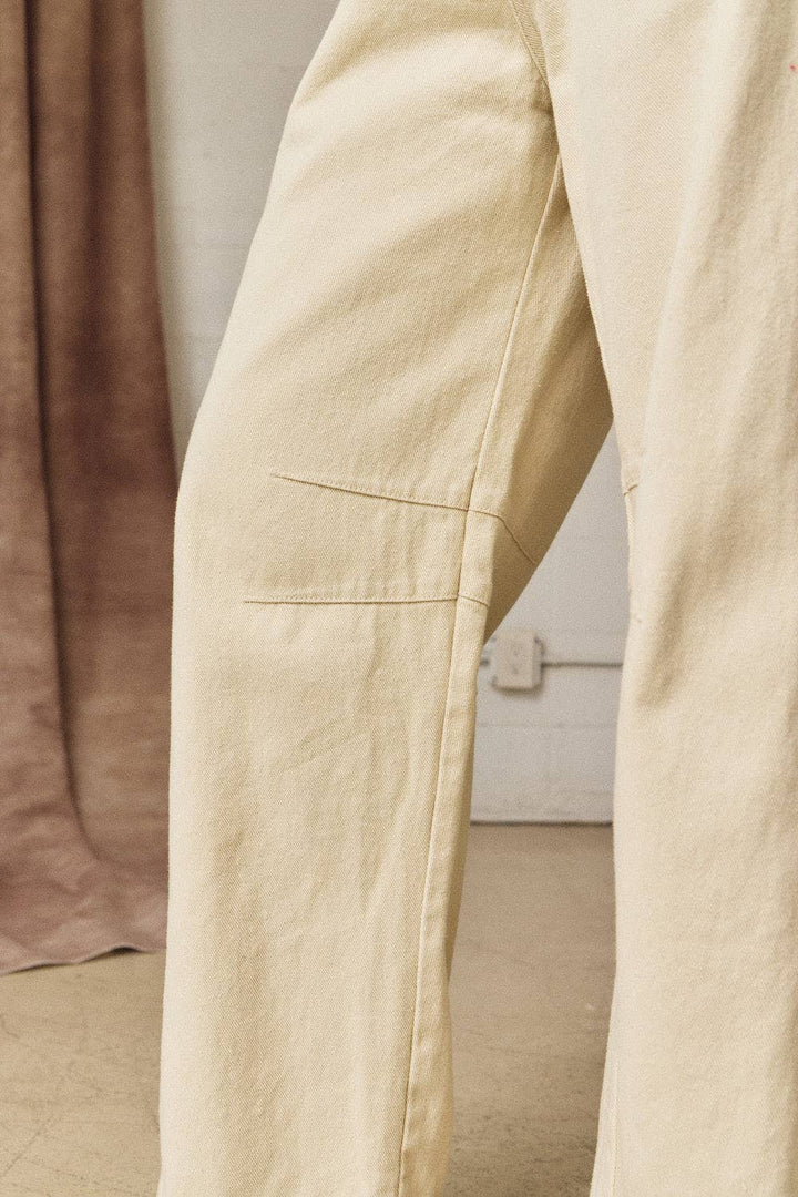 White Barrel Pants