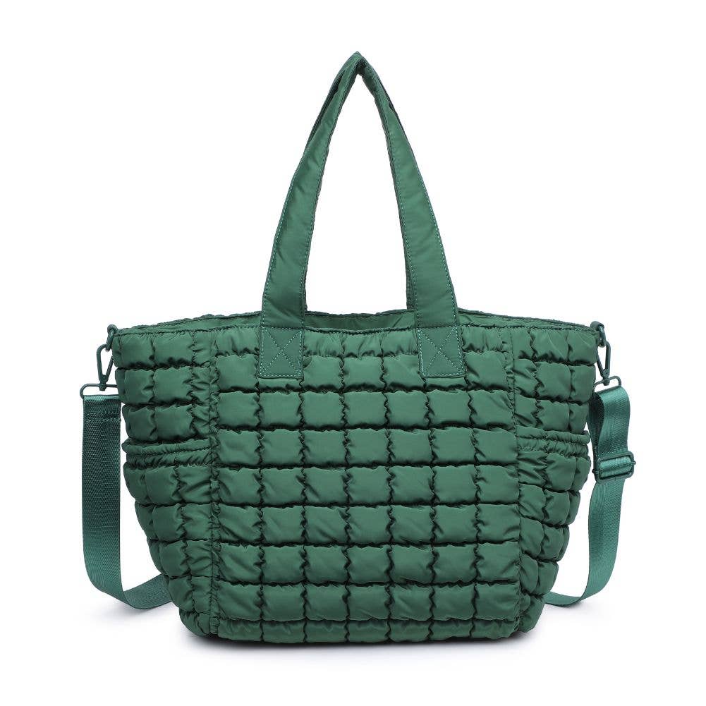 Quilted Puffer Nylon Tote