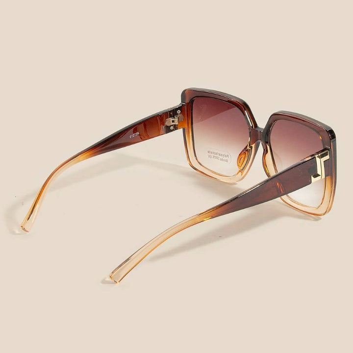 Large Acetate Frame Square Sunglasses