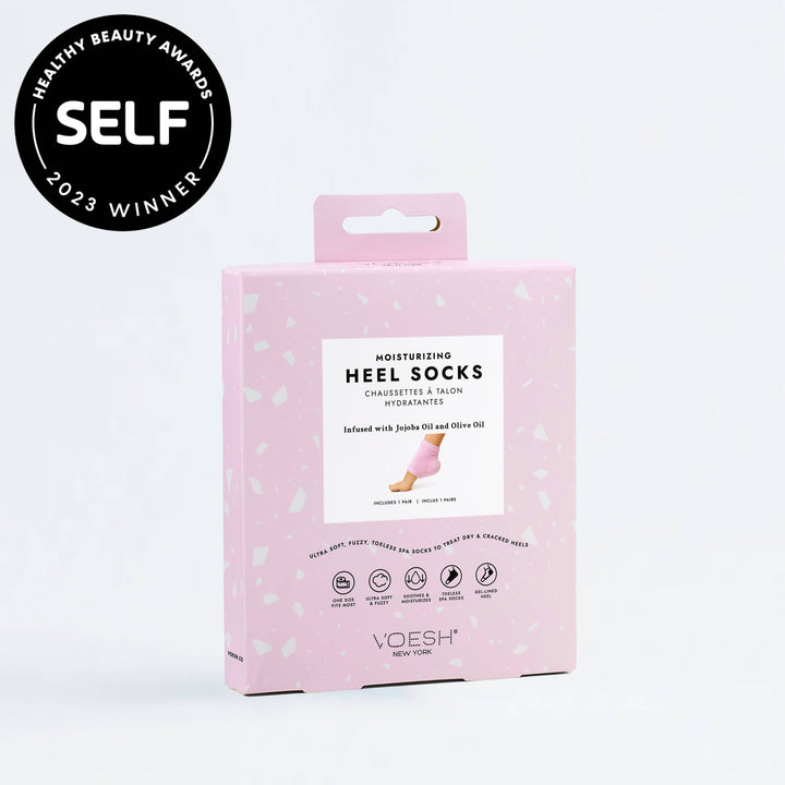 Moisturizing Heel Socks - Pink