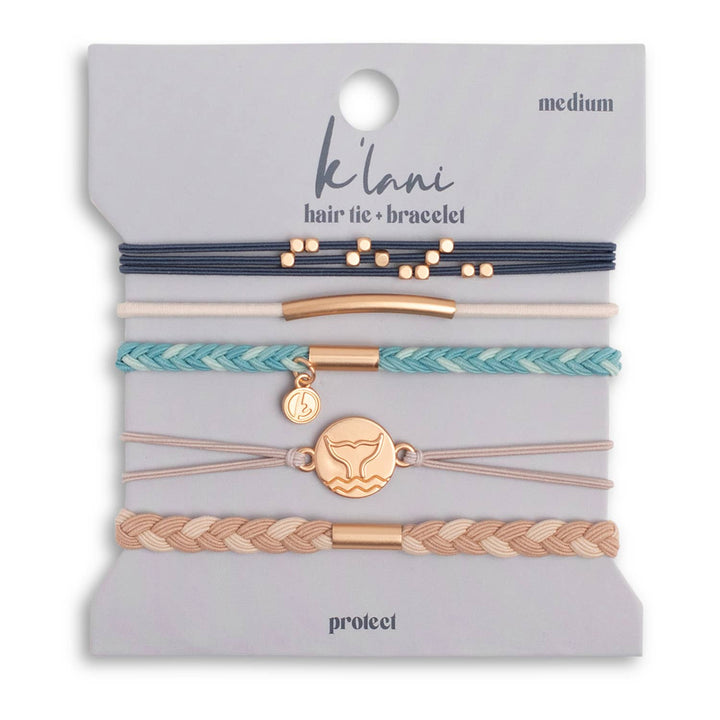 "Protect" Whale Ocean Hair Tie Bracelets