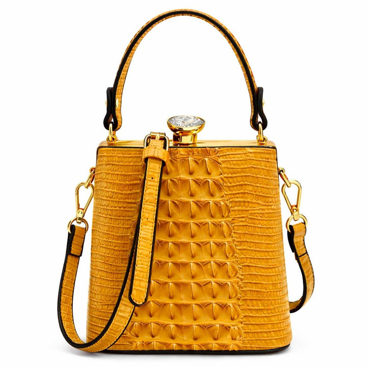 Black Crocodile Evening Bag
